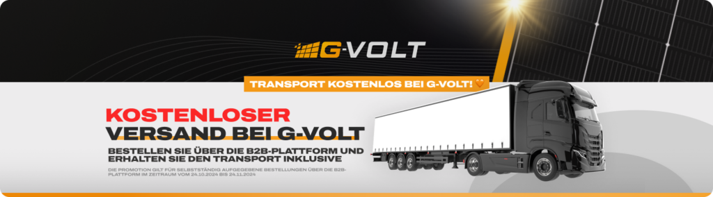 Transport kostenlos bei G-VOLT! 🧡🧡🧡